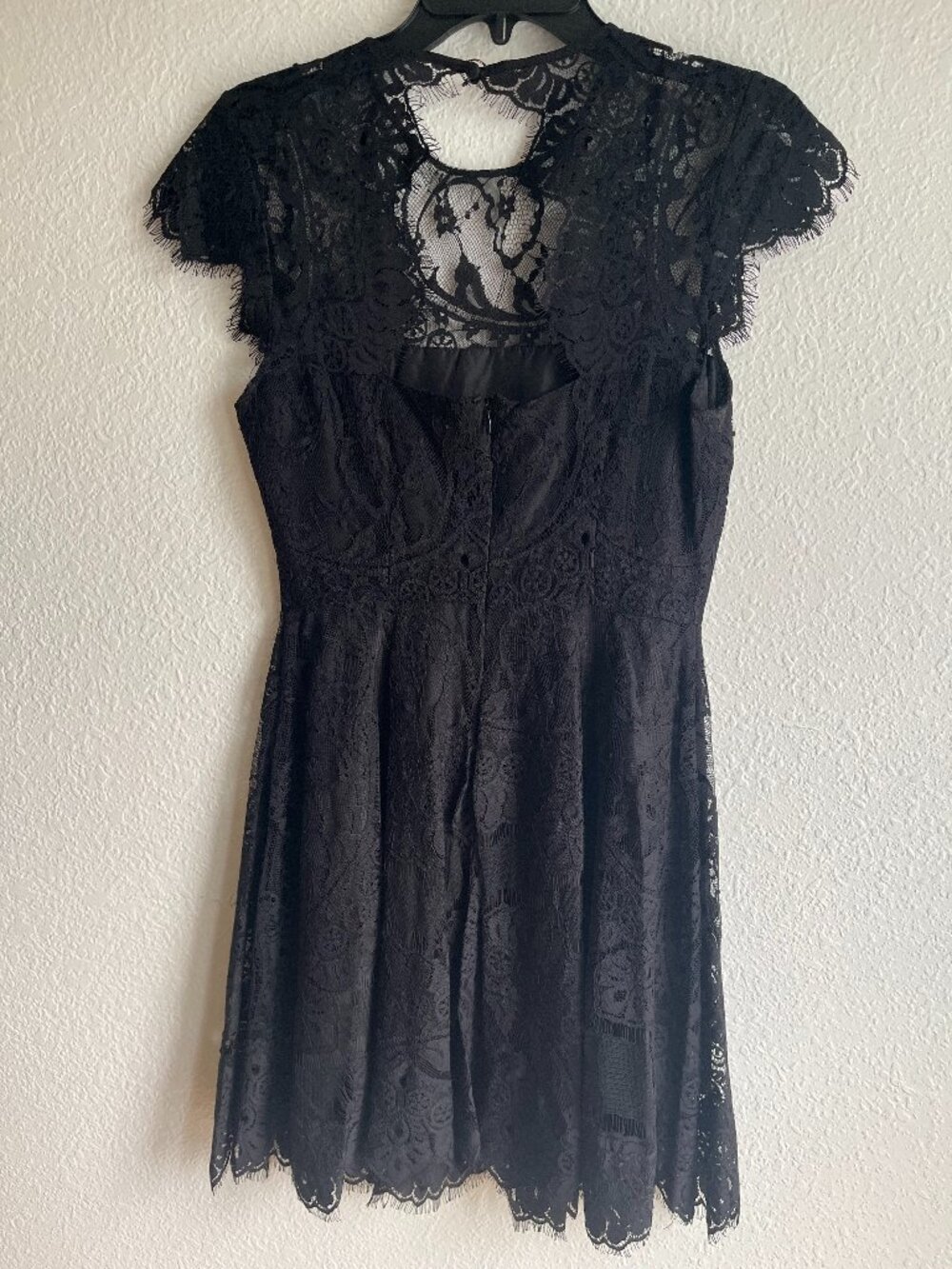 BB Dakota Black Lace Fit & Flare Dress NWT Sz 4
